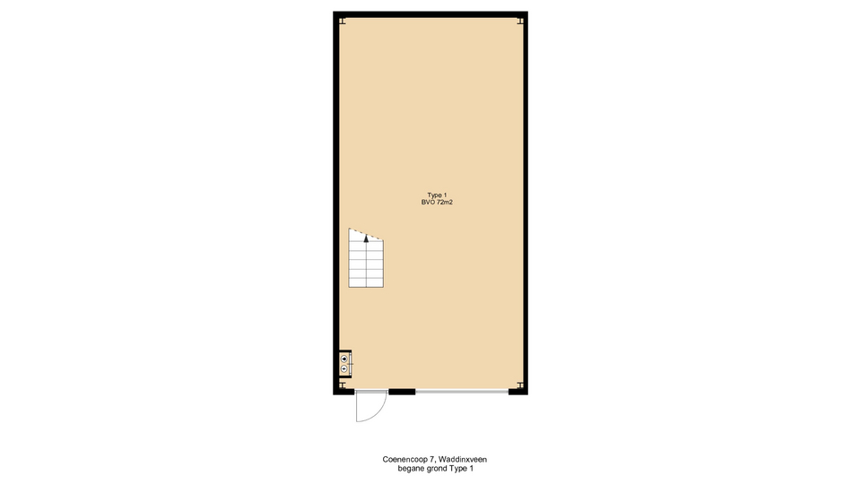 Waddinxveen – Coenecoop 8P – Plattegrond