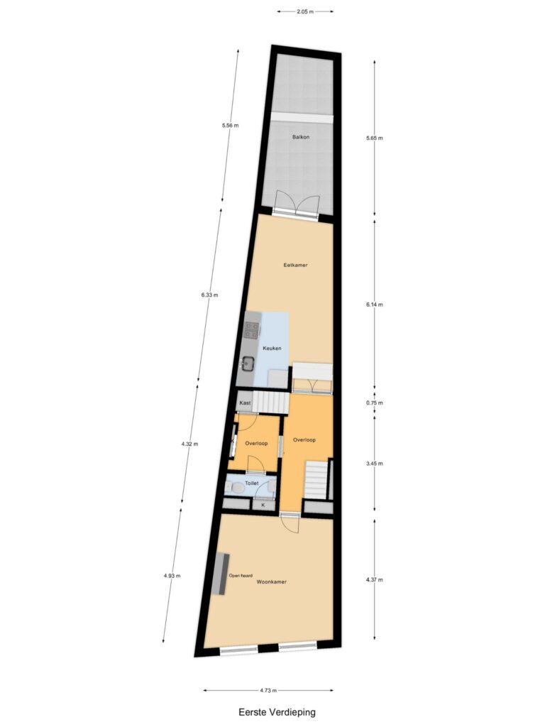 Gouda – Lage Gouwe 92 – Plattegrond 3