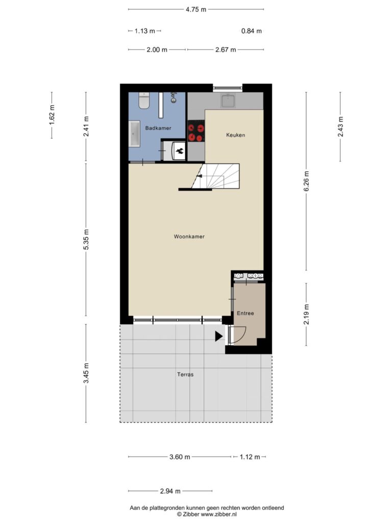 Reeuwijk – Dr. Marga Klompehof 23 – Plattegrond 2