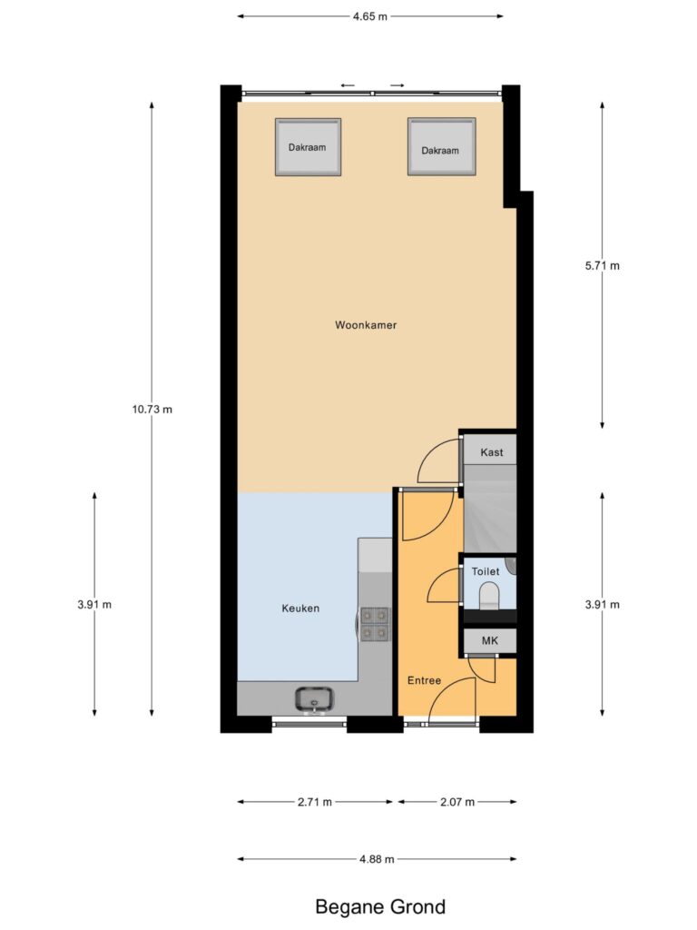 Gouda – Keenwerf 35 – Plattegrond