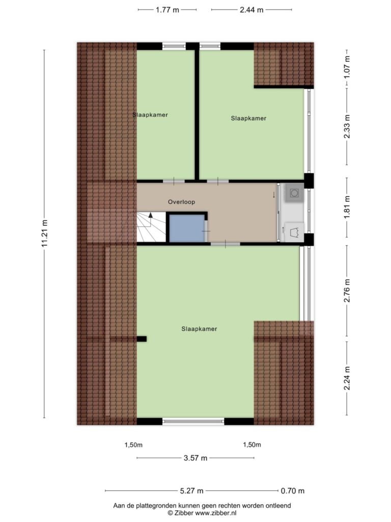 Waddinxveen – Tuinbouwweg 10 – Plattegrond 3