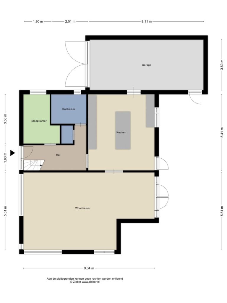 Waddinxveen – Tuinbouwweg 10 – Plattegrond 2