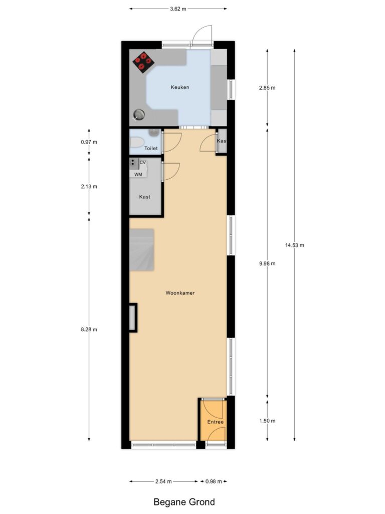 Gouda – Graaf Florisweg 59 – Plattegrond 2