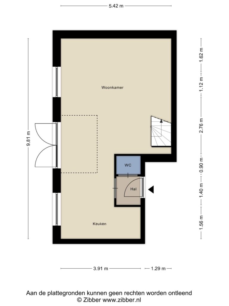 Waddinxveen – Noordkade 157G – Plattegrond