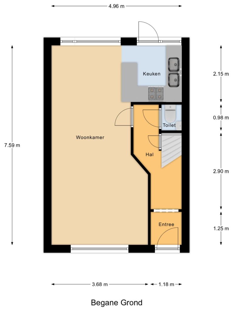 Gouda – Kievitstraat 34 – Plattegrond 2