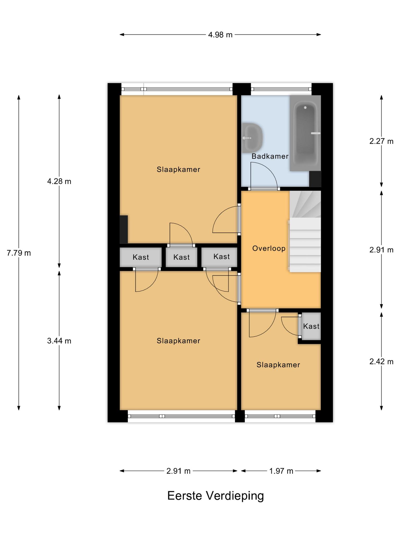 Gouda – Kievitstraat 34 – Plattegrond