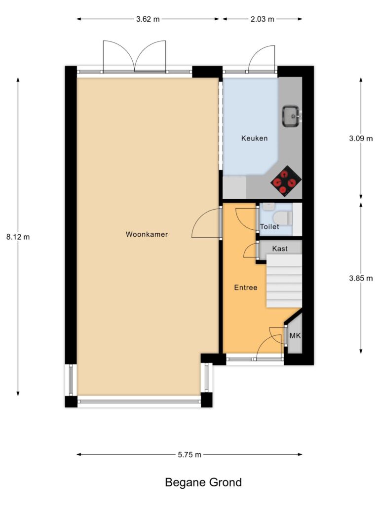 Boskoop – Dr. Boomstraat 6 – Plattegrond 3