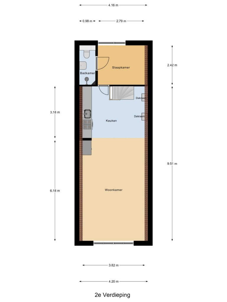 Gouda – Lange Groenendaal 53 – Plattegrond 3