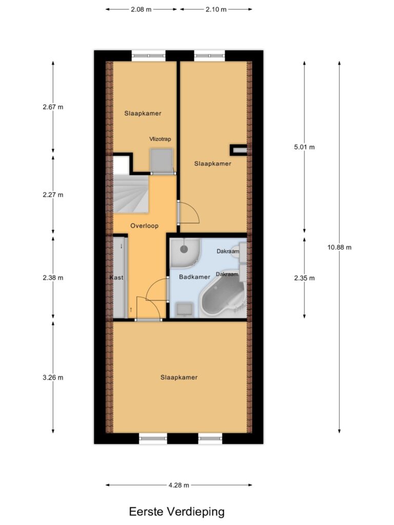 Gouda – Klein Amerika 14 – Plattegrond