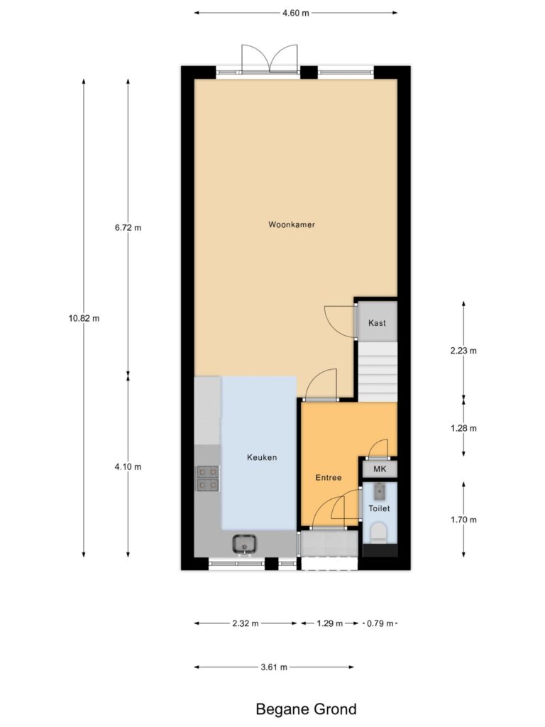 Gouda – Vlietenburg 8 – Plattegrond 2