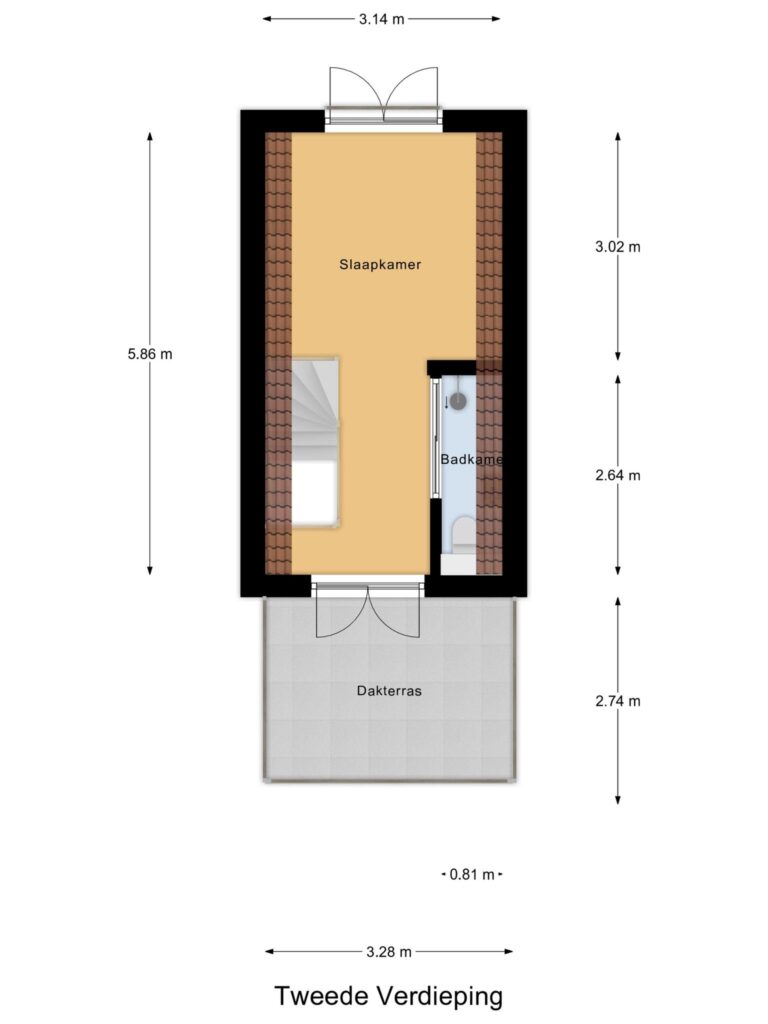 Gouda – Keizerstraat 51 – Plattegrond 3