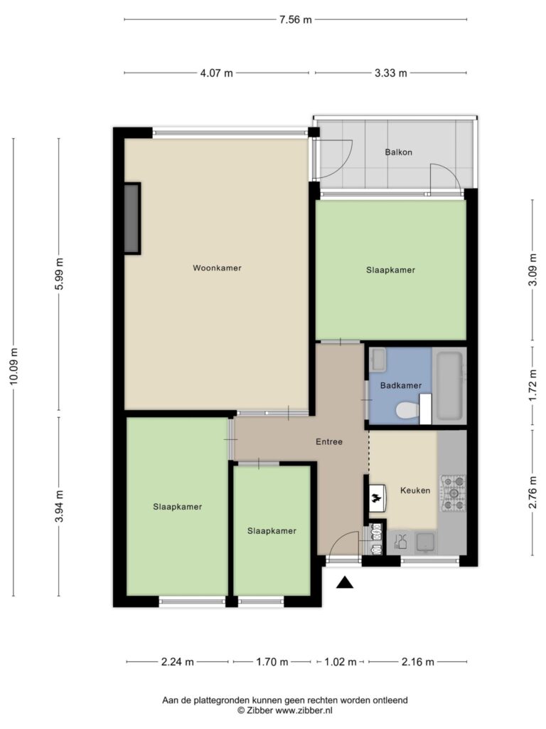 Reeuwijk – Bunchestraat 54 – Plattegrond