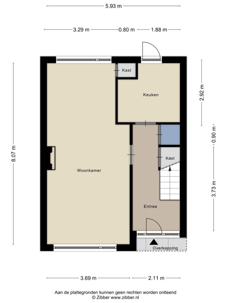 Waddinxveen – Beethovenlaan 6 – Plattegrond 2