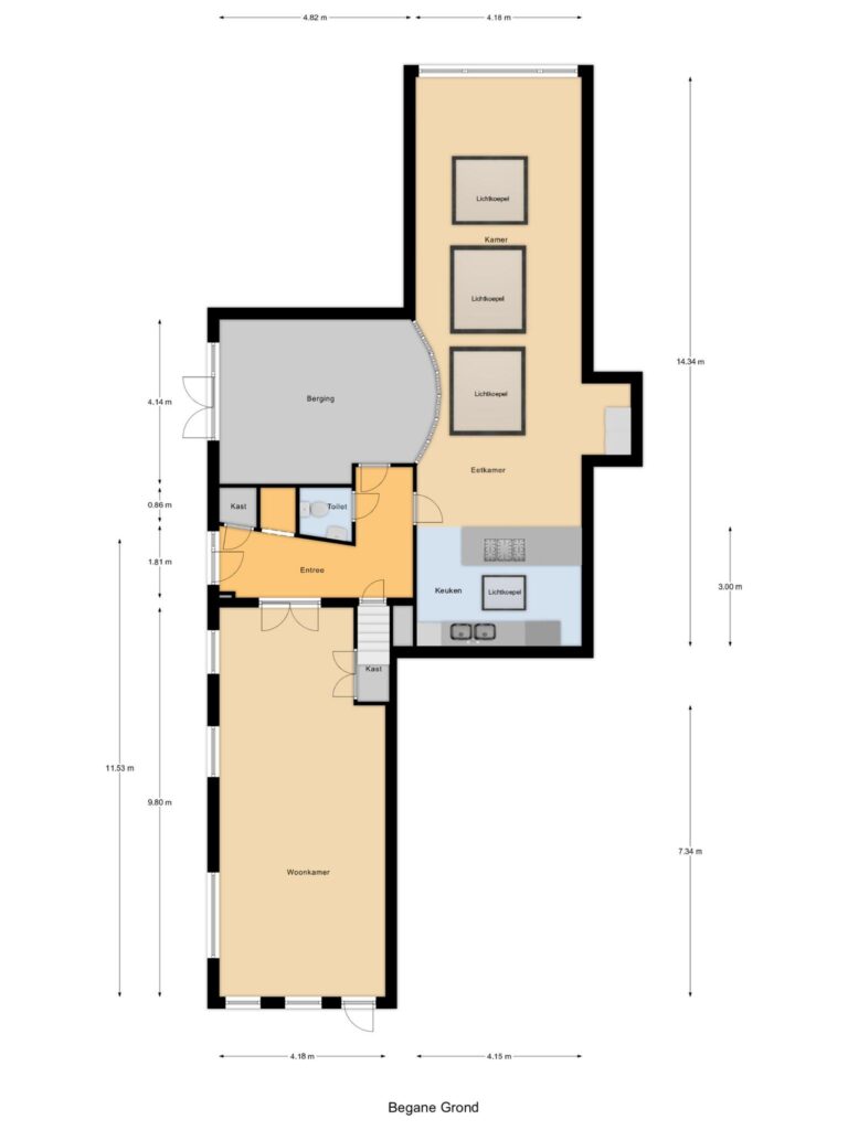 Gouda – Lage Gouwe 248 – Plattegrond