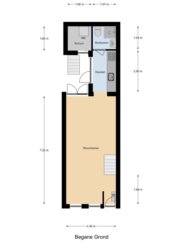 Gouda – Regulierenhof 9 – Plattegrond