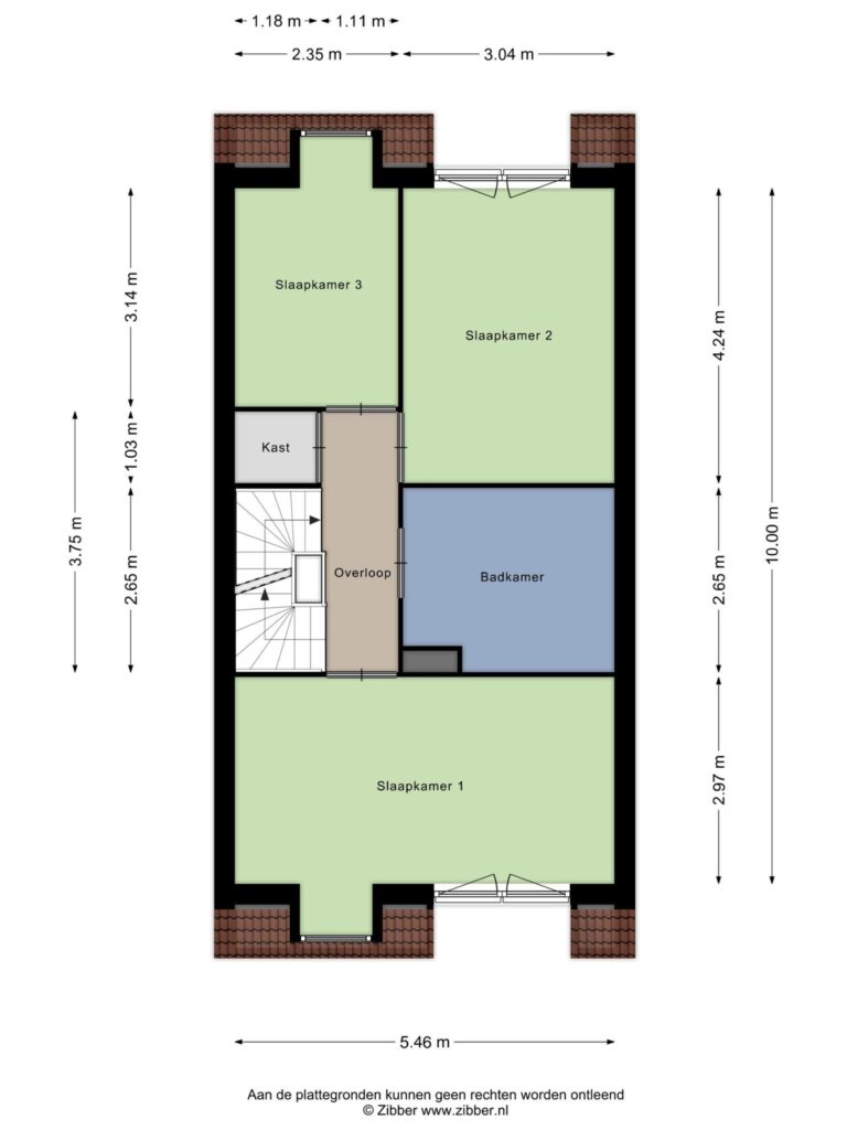 Waddinxveen – Florijnlaan 39 – Plattegrond 3