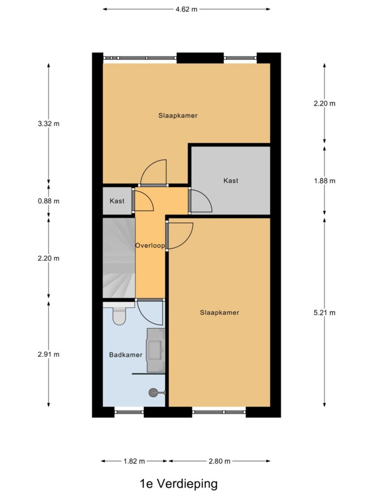 Gouda – Rietzoom 212 – Plattegrond 3