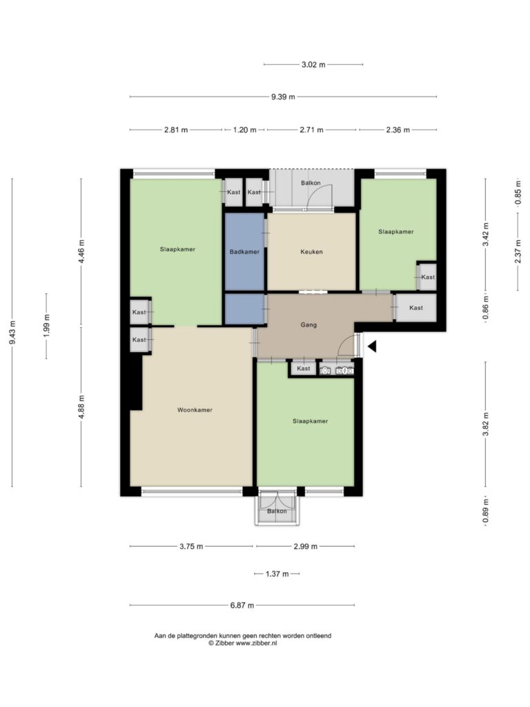 Waddinxveen – Juliana van Stolberglaan 26 – Plattegrond 2