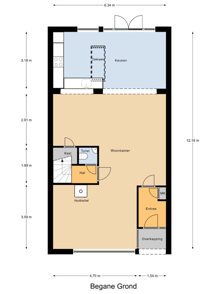 Reeuwijk – Rozetuin 6 – Plattegrond 2