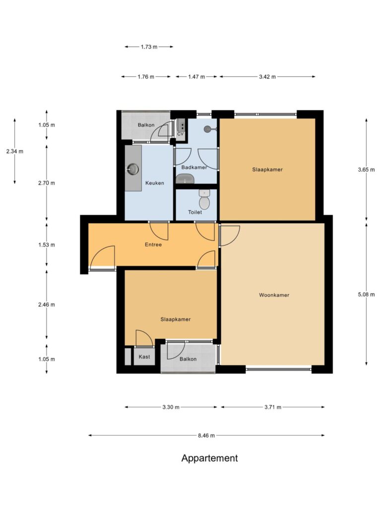 Gouda – Statensingel 47 – Plattegrond 2