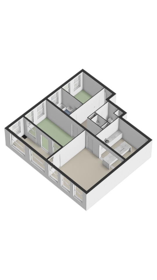 Rotterdam – Rochussenstraat 451 – Plattegrond 2