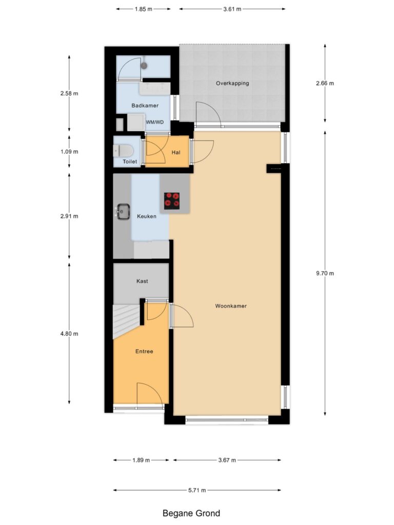 Waddinxveen – Jan Dorrekenskade-Oost 100 – Plattegrond 6