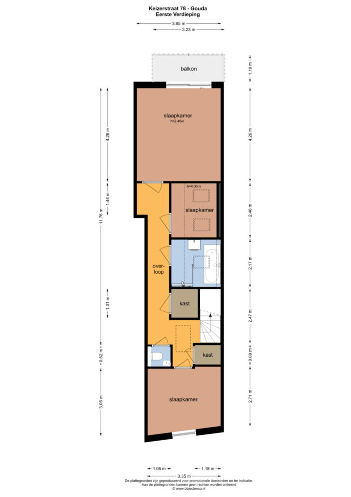 Gouda – Keizerstraat 78 – Plattegrond 4