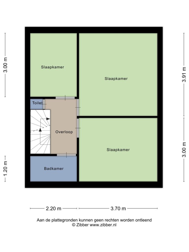 Waddinxveen – de Genestetlaan 10 – Plattegrond 3