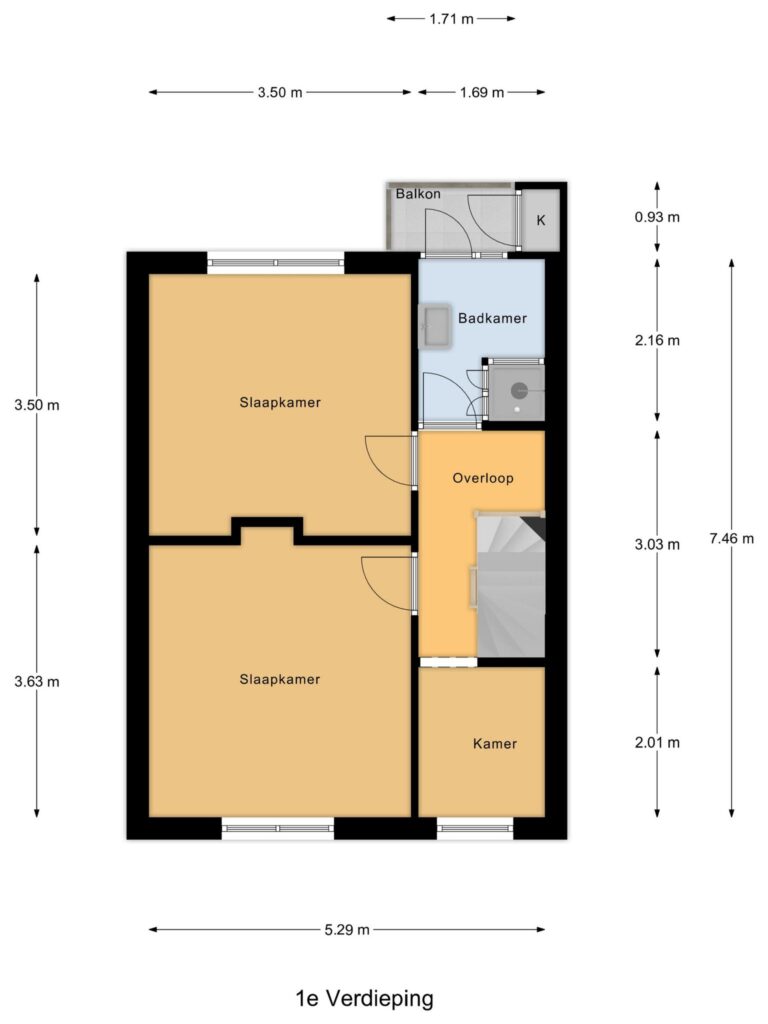 Gouda – Koningin Wilhelminaweg 289 – Plattegrond 3