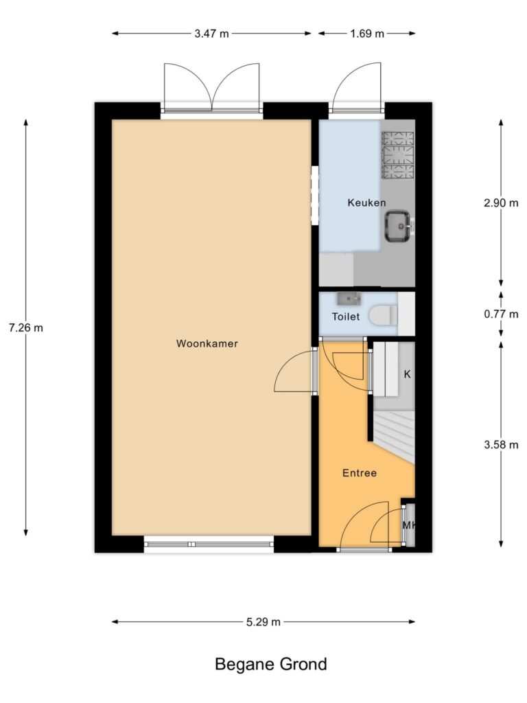 Gouda – Koningin Wilhelminaweg 289 – Plattegrond 2