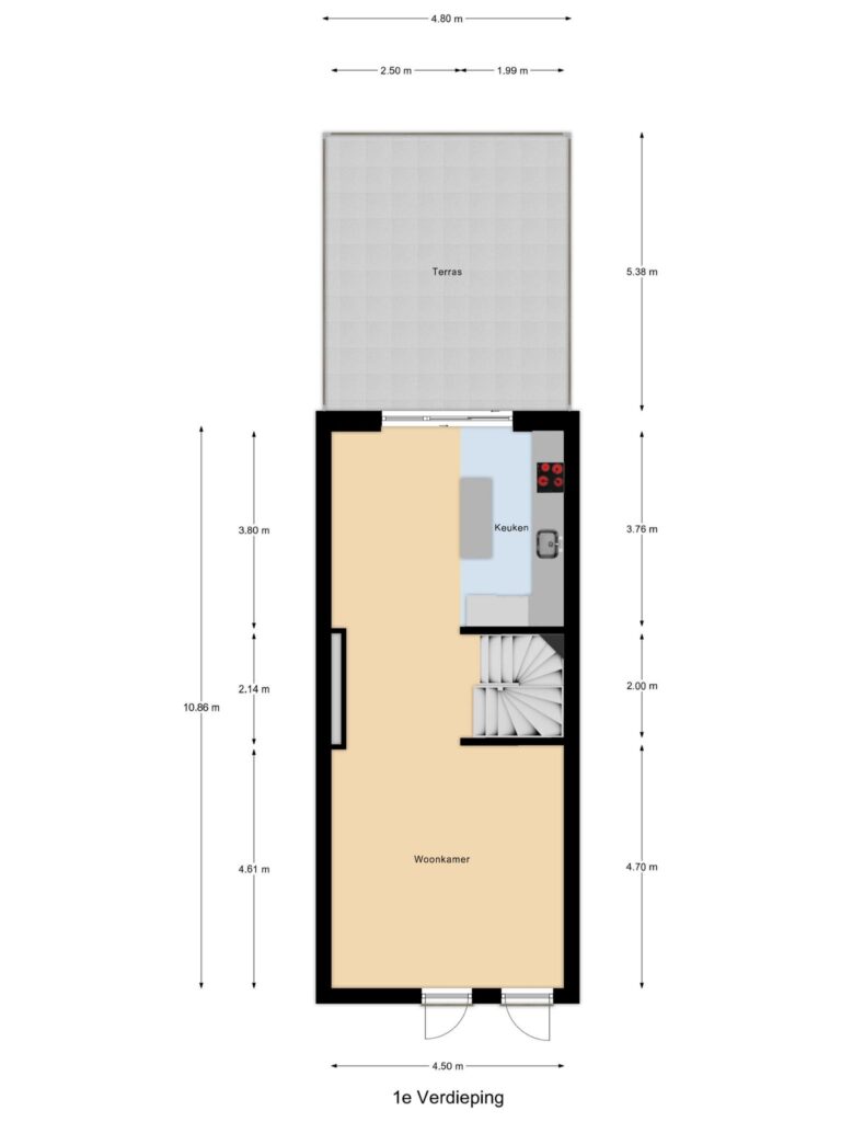 Gouda – Kandeelstraat 4 – Plattegrond 2