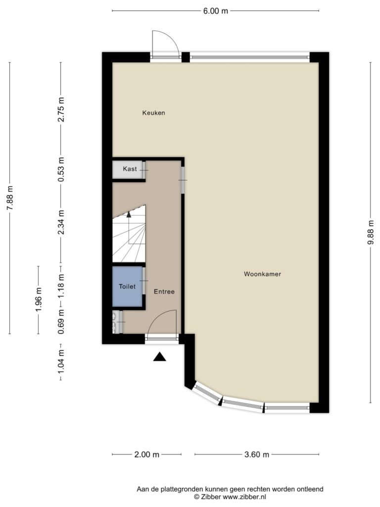 Waddinxveen – Sweelinckhof 1 – Plattegrond 2