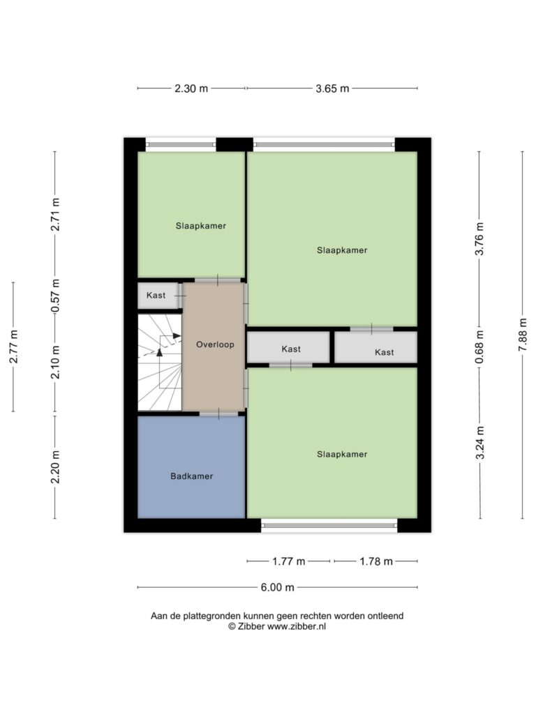 Waddinxveen – Sweelinckhof 1 – Plattegrond 3