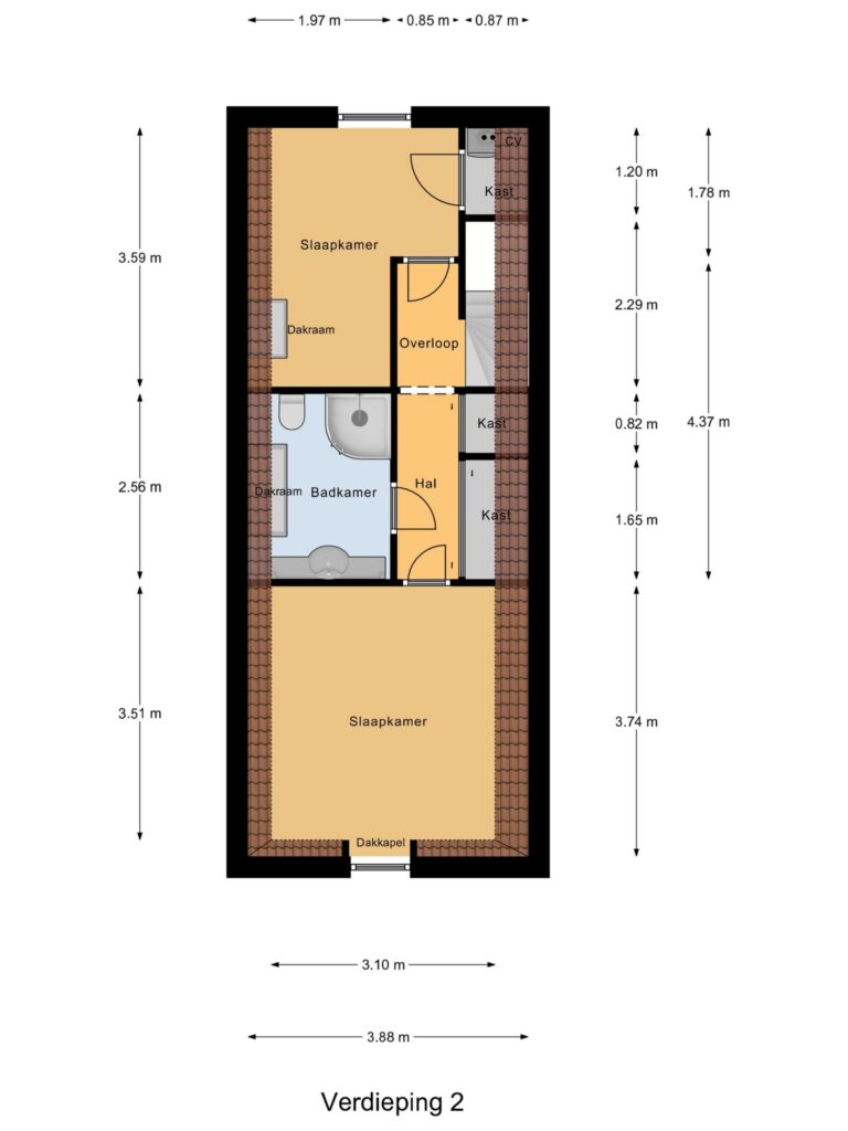 Gouda – Kleiwegstraat 18 – Plattegrond 2