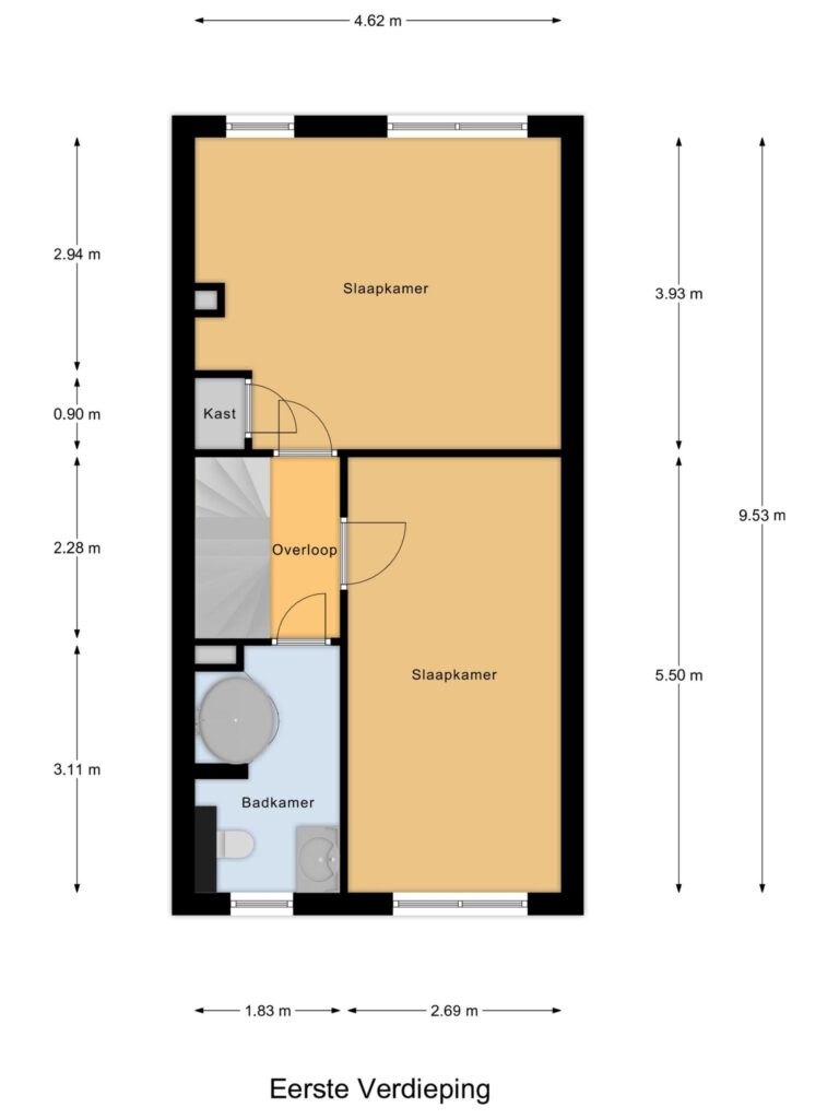 Gouda – Geertruida Hoeve 4 – Plattegrond 3