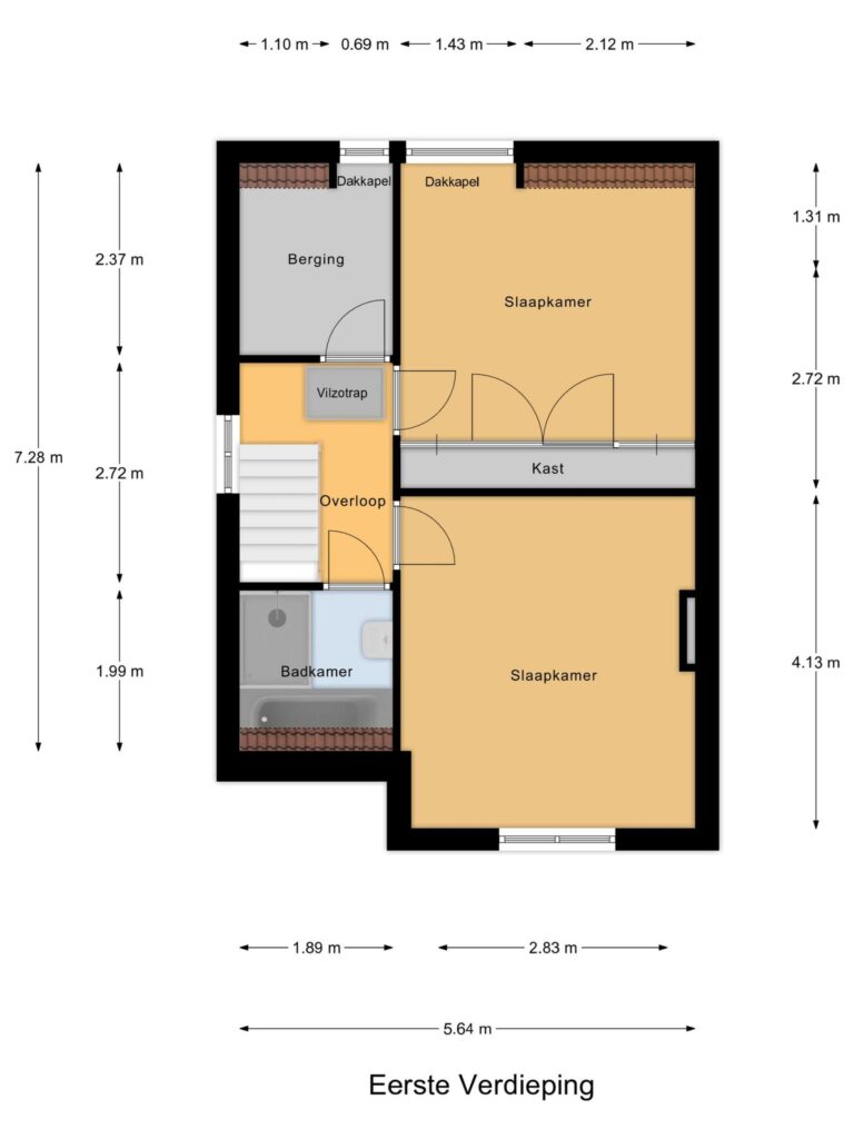 Gouda – Zwarteweg 38 – Plattegrond 3