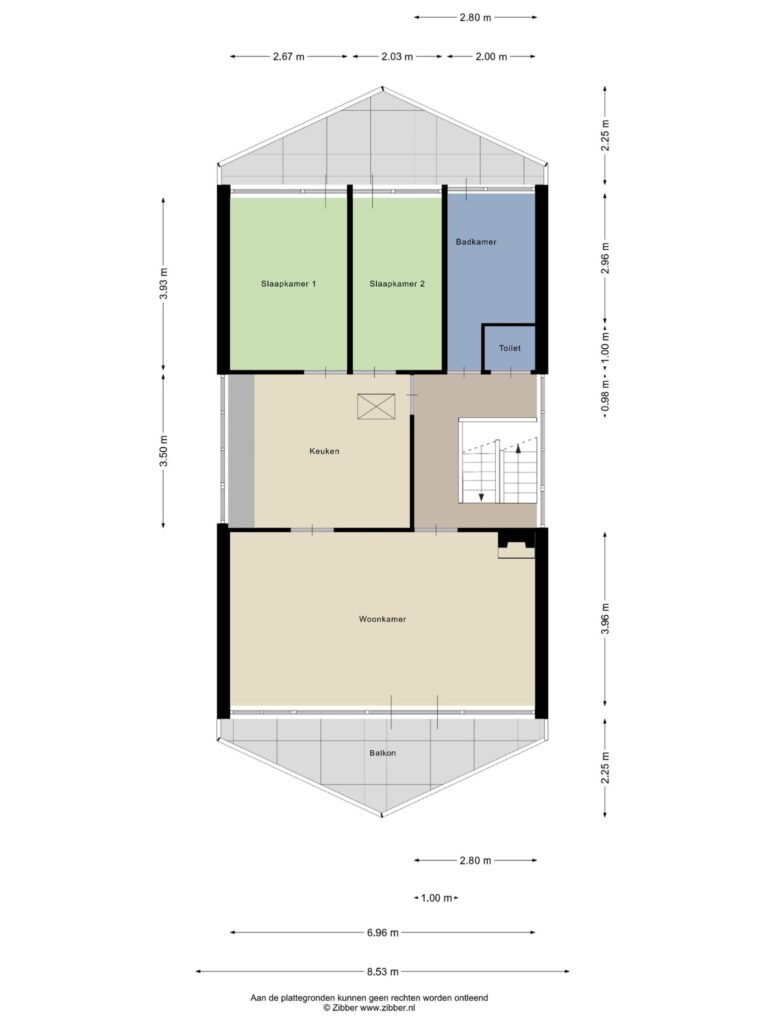 Reeuwijk – Van Staverenstraat 39a – Plattegrond 2