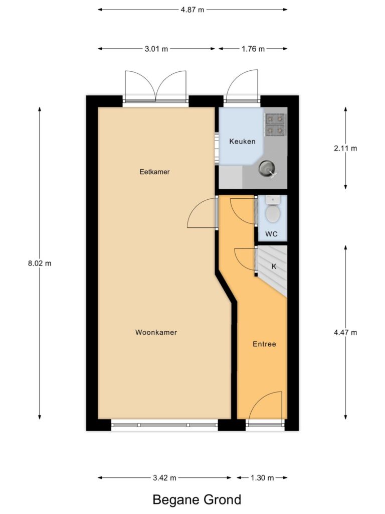 Gouda – van der Palmstraat 112 – Plattegrond 2