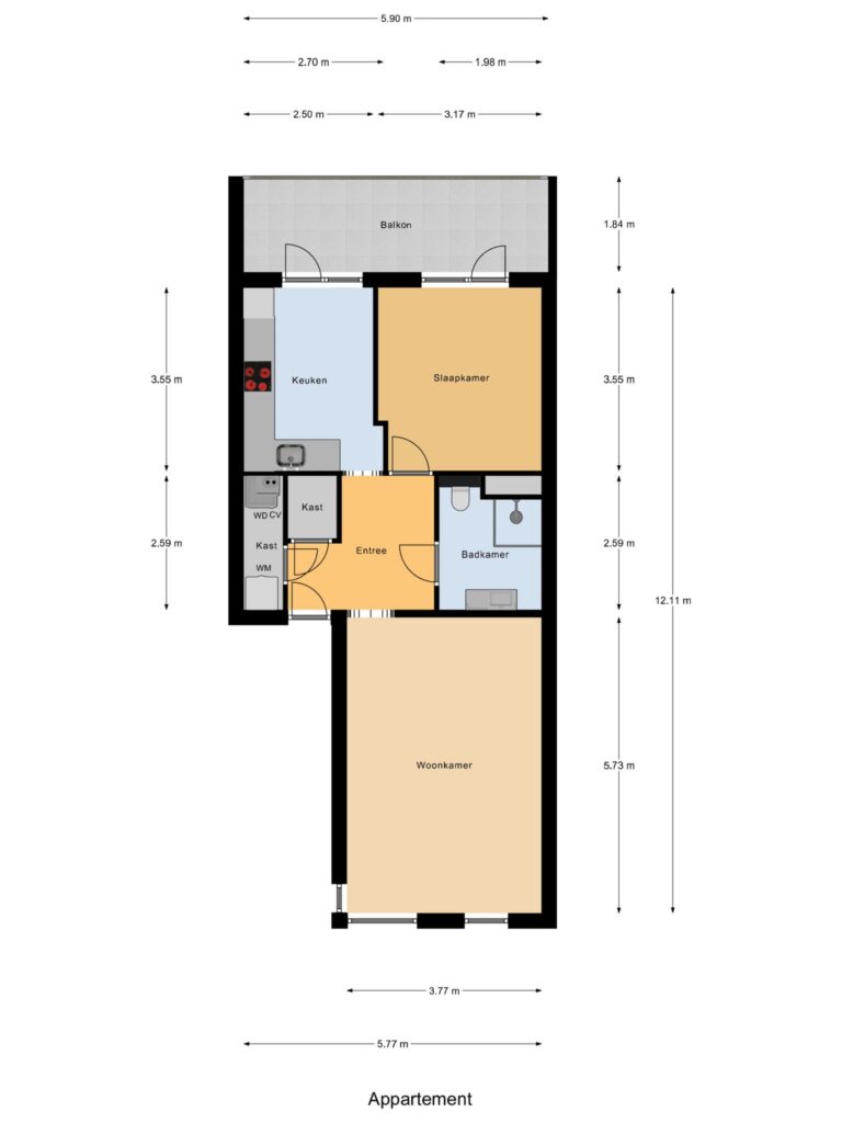 Gouda – Jaagpad 6 – Plattegrond