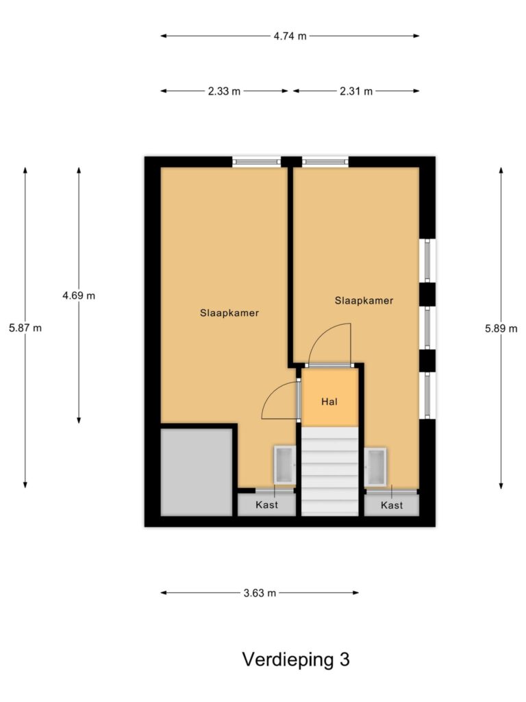 Gouda – Korte Vest 1 – Plattegrond 3