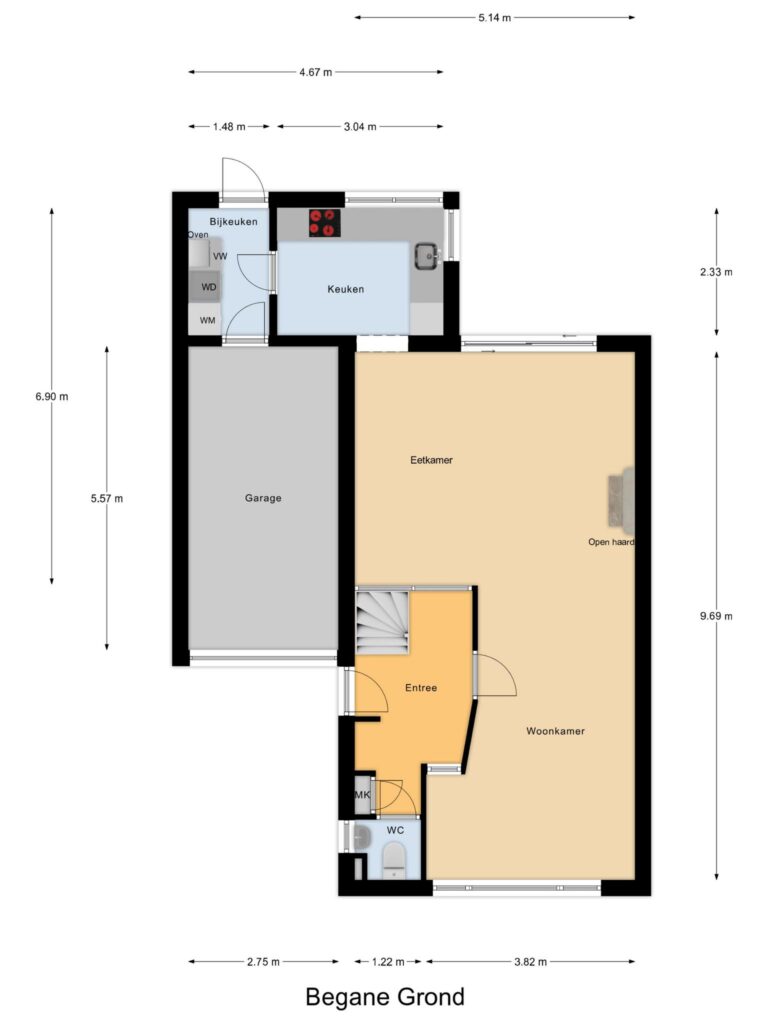 Waddinxveen – Mercuriusweg 22 – Plattegrond 3