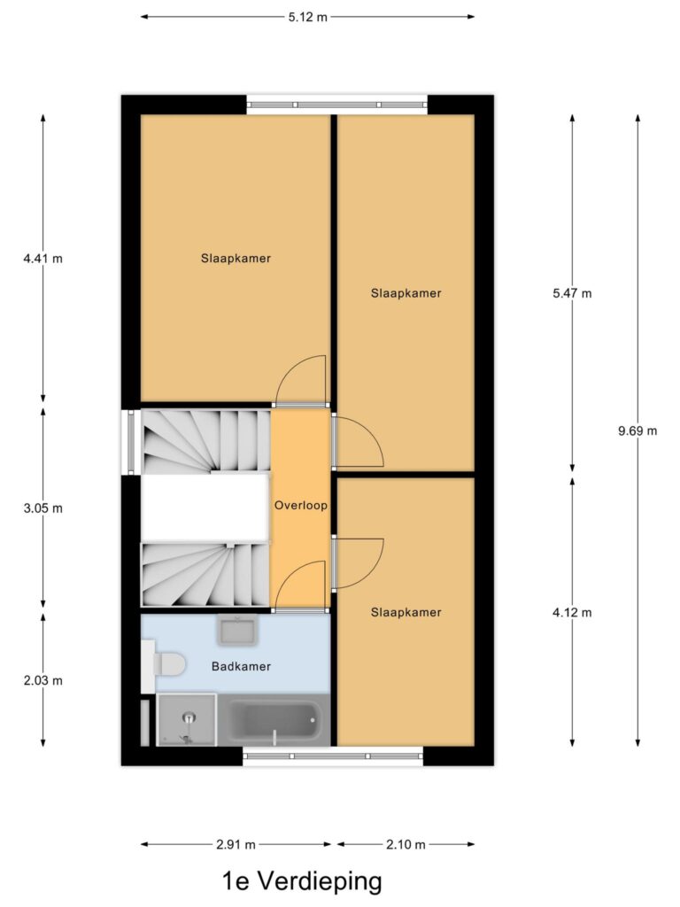 Waddinxveen – Mercuriusweg 22 – Plattegrond 2