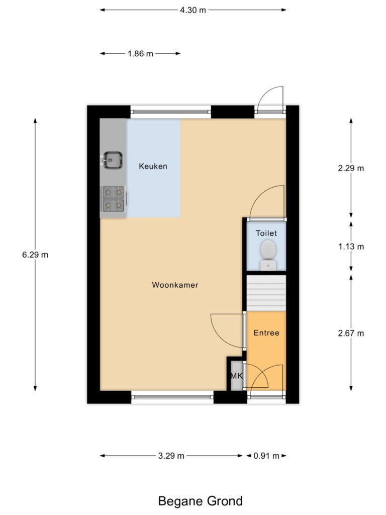 Gouda – Tollensstraat 18 – Plattegrond 2