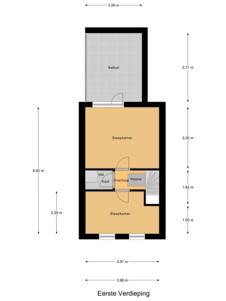 Gouda – Lange Willemsteeg 2 – Plattegrond 4