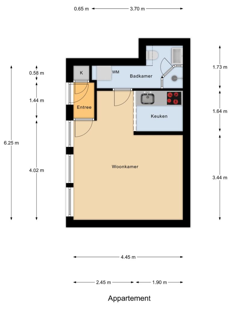 Gouda – Regentesseplantsoen 2 – Plattegrond