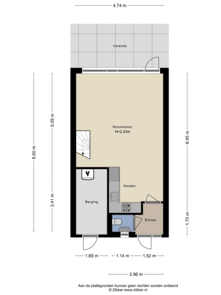 Reeuwijk – Verlengde Breevaart 30 – Plattegrond