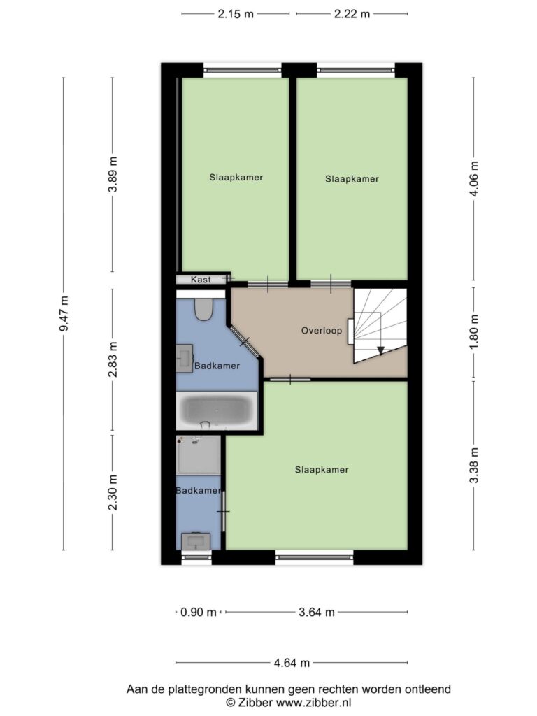 Reeuwijk – Verlengde Breevaart 65 – Plattegrond 3