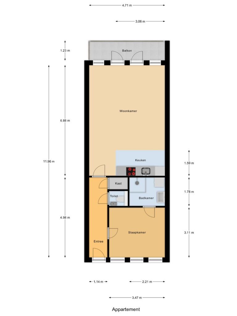 Rotterdam – Graaf Balderikstraat 72 – Plattegrond 2