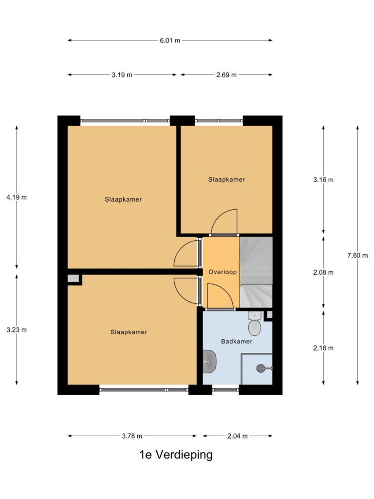 Gouda – Hazelaarlaan 16 – Plattegrond 3