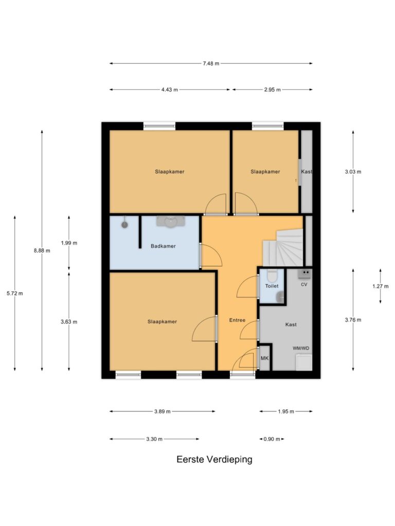 Gouda – Clarissenhof 2 – Plattegrond 2